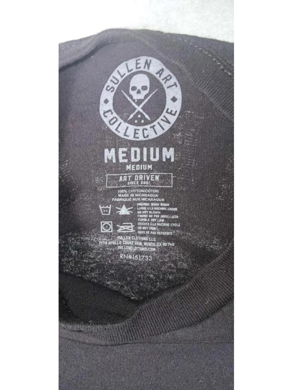 Sullen Art Collective True Love Standard Graphic Tee Mens Size Medium Black Girl - Picture 3 of 10